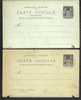 LOT 2 ENTIERS POSTAUX FRANCE 89 CPS AVEC SURCHARGE CHINE EN ROUGE AVEC CARTE REPONSE- NEUF- OBITÉRÉ CHINE- CHIFFRE 021- - Covers & Documents