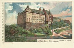 AK Altenburg Schloss Künstler-Farblitho ~1900 #16 - Altenburg