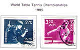 SCHWEDEN / SWEDEN / SVEZIA 1985  Table Tennis   Gest / Used  / Usati - Used Stamps