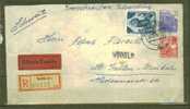 ALLEMAGNE DDR .N° Usages Courants Obl. S/Lettre Entiére Recommandée 1956 - Storia Postale