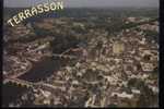 24...terrasson...vue D 'avion...cpsm.... ECRITE. ‹(•¿•)› - Andere & Zonder Classificatie