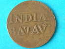 1823 (?) - BATAVIA 1/2 STUIVER - KM 284.2 ( Te Identificeren ? ) - ( For Grade, Please See Photo ) ! - Indie Olandesi