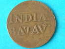 1823 (?) - BATAVIA 1/2 STUIVER - KM 284.2 ( Te Identificeren ? ) - ( For Grade, Please See Photo ) ! - Indes Neerlandesas