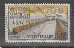 Italia   -   1956.   Olimpiade Di Cortina  12 £.  Stadio Della Neve.  Snow Stadium.  Timbro Lusso - Springconcours