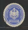 DEUTSCHSLAND PREUSSEN GERMANY PRUSSIA Siegelmarke Kaiserlich Deutsches Postamt Meiningen - Seals Of Generality