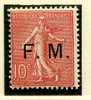 France**  FM N° 4 - Military Postage Stamps
