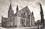 15 Ter  -  AULNAY-DE-SAINTONGE (CH.-Mme) L´EGLISE  DU  XIIe S. (MON. HIST.)  FACADE ET CLOCHER - Aulnay