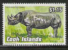 Q886.-.COOK ISLANDS .-. 1992 .-. SCOTT # : 1098 .-. MNH .-. RHINOCEROS / RINOCERONTE. - Rhinozerosse