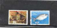 POLYNESIE Française : Faune D´eau Douce : Kuhlia Marginata, Et  Macrobrachium (crevette) - Pêche - Used Stamps