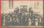 BOURG ARGENTAL : Carte Photo De La Fanfare De La Porte De Lyon Devant Le Porche De La Mairie . - Bourg Argental