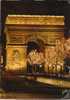 Paris - L´avenue Des Champs-Elysées Et L´Arc De Triomphe Illuminés, Ref 1012-388 - Paris Bei Nacht