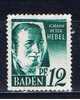 D+ Baden 1947 Mi 4 Mnh Hebel - Bade