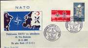 Jubiläum NATO 1962 Türkei 1830/1FDC O 2€ Halbmond Mit Stern CEPT Sympathie-Ausgabe Mitläufer First Cover Of Turkiye - Covers & Documents