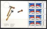 1990 Canada Prestige Booklet Pane Of 8 Stamps With P.O. Artifacts Selvedge - Pagine Del Libretto