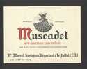 Etiquette De Vin   Muscadet  -  Est Marcel Saulejeau  à  Le Pallet  (44)  -  Moulin à Vent - Moulins à Vent