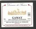 Etiquette De Vin Gamay Des Côteaux D'Ancenis- Domaine Du Buisson- Sécher La Chapelle Saint Florent  (49) - Moulin à Vent - Windmühlen