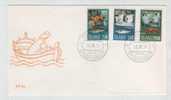 Iceland FDC 18-11-1971 Fishing Industry Complete Set Of 3 With Cachet - FDC