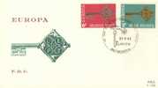 BELGIUM  1968  EUROPA CEPT FDC - 1968