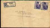 SOUTH AFRICA 1952 - REGISTERED COVER To RIO DE JANEIRO, BRAZIL - Storia Postale