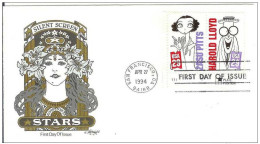 USA United States 1994 FDC Actor Harold Lloyd ZaSu Pitts Film Cinema Movie Comedy Silent Screen Comedians - 1991-2000