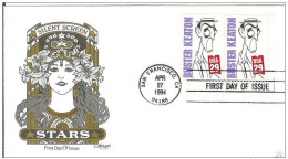 USA United States 1994 FDC Actor Buster Keaton Film Cinema Movie Comedy Silent Screen Comedians - 1991-2000