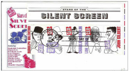 USA United States 1994 FDC Actor Valentino Bow Chaplin Gilbert Film Cinema Movie Comedy Comedians Chaney - 1991-2000