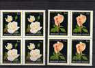 Hongrie: 1982 Roses Série Complète De 1982 En Blocs De 4 Neufs** - Unused Stamps