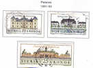 SCHWEDEN / SWEDEN / SVEZIA 1991-92 Palaces  Gest / Used  / Usati - Gebruikt