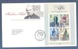 Great Britain 1980 FDC Cover International Stamp Exhibition London 1980 Block Miniature Sheet Sir Rowland Hill - 1971-1980 Decimale  Uitgaven