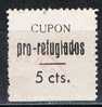 Viñeta Pro Refugiados LORCA  (Murcia) 5 Cts, Guerra Civil º - Spanish Civil War Labels