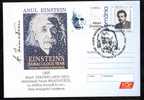Cover,stationery,PMK  With The Nobel Prize In Physics ,Einstein,2005,ROMANIA. - Albert Einstein