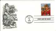USA FDC 1994 Kit Carson Frontiersman American West Militaria Horse Horses - 1981-1990
