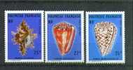 Franch Polynesia. Sea Shells. 1977.  MNH Set. SCV = 13.50 - Coneshells