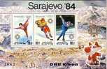 North Korea Stamps S/s 1983 Winter Olympic Games Sarajevo Sport Skiing Hockey Figure Skating 1984 Fox - Patinage Artistique