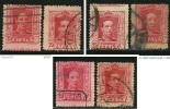 ● SPAGNA - 1922 / 29 - Alfonso XIII -  N. 280 Usati -  Cat. ? €  -  Lotto 523 /25 /26 - Usados