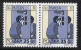 POLAND 1996 SIGNS OF THE ZODIAC SERIES NO 3 PAIR NHM - GEMINI The Twins - Astrologie