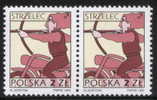 POLAND 1996 SIGNS OF THE ZODIAC SERIES NO 8 PAIR NHM - SAGITTARIUS Centaur The Archer - Astrología