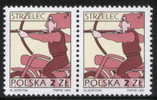 POLAND 1996 SIGNS OF THE ZODIAC SERIES NO 8 PAIR NHM - SAGITTARIUS Centaur The Archer - Astrologie