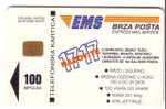 EMS - Express Mail Service  ( Bosnia And Herzegovina Old & Rare Card , Only 50.000 Ex. ) - Fast Post ( Poste ) - Bosnien
