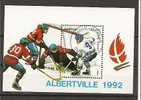 Guinea Bissau - Foglietto Usato: Olimpiadi Invernali Di Albertville 1992 - Hockey (sur Glace)