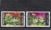 POLYNESIE Française : Fleurs : TIARE (Tiare Apeyai Et Tiare Tahiti)  - Gardenia Tahitensis - Famille Des Rubiacées - - Used Stamps