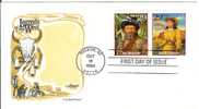 USA FDC 1994 Legends Of The American West Jim Bridger Annie Oakley - 1991-2000