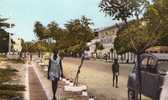 Tchad,fort Lamy, Avenue Edouard ( Photo Véritable),avec 2cv,avant Sa Rénovation Rare - Tchad