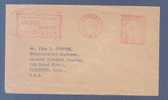 Great Britain LONDON 1958 Meter Stamp Cover UE QEII No. 374 To FITCHBURG USA, Institute Of Metals GOLDEN JUBILEE 1908-58 - Franking Machines (EMA)