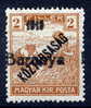 BARANYA Serb Occ. 1919 2f Köztarsasag With Serif Date LHM / *.  SG 31b - Baranya