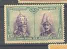 ES424-LAB095.Spain.Espagne. Pio Xl Y Alfonso Xlll.CATACUMBAS DE SAN DAMASO EN ROMA  1928 (Ed 424*) Nuevo, Con Charnela - Unused Stamps