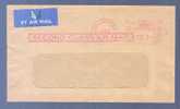 Great Britain Airmail Label COLCHESTER 1966 Meter Stamp Cover Red Boxed SECOND CLASS AIR MAIL Cancel !! - Franking Machines (EMA)