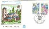 FRENCH ANDORRA 1977 EUROPA CEPT FDC - 1977