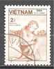 1 W Valeur Oblitérée Used - VIETNAM  * 1984 - N° 1155-25 - Affen