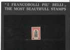 SAN MARINO 1942 DELFICO SOPRASTAMPATO SURCHARGED LIRE 20 SU CENT. 75 MNH - Unused Stamps